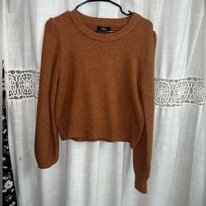 Lulu Burn Orange Knit Sweater